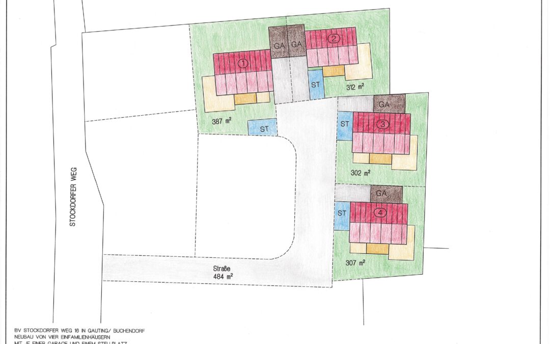 Gauting/Buchendorf, Stockdorfer Weg 18, 18a, 18b, 18c